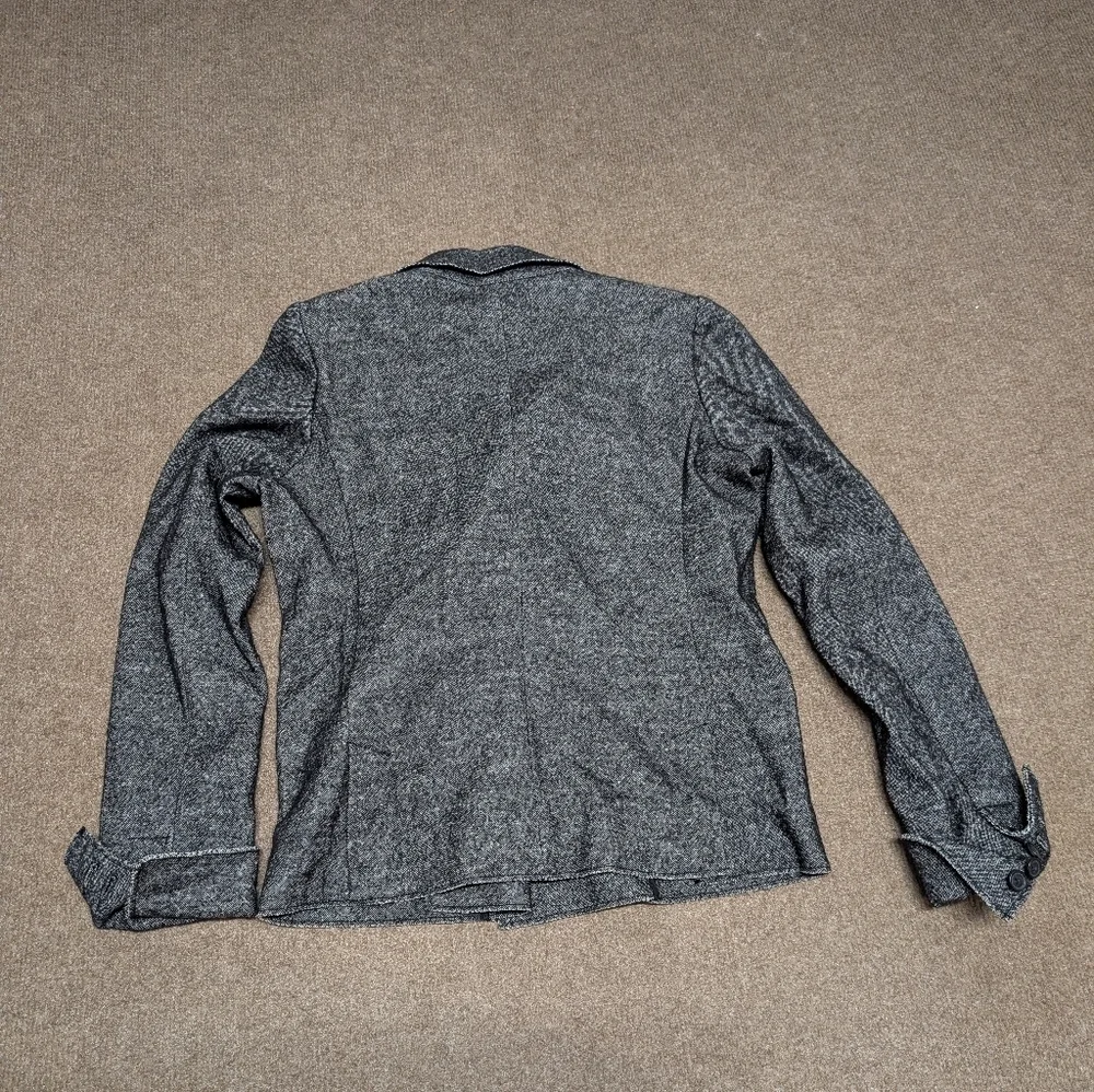 J. Crew Gray Double-Breasted Wool Jacket Women's Size 2